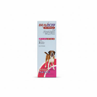 Bravecto 1M Triple para Perros (40 a 60 kg) – Tableta Masticable