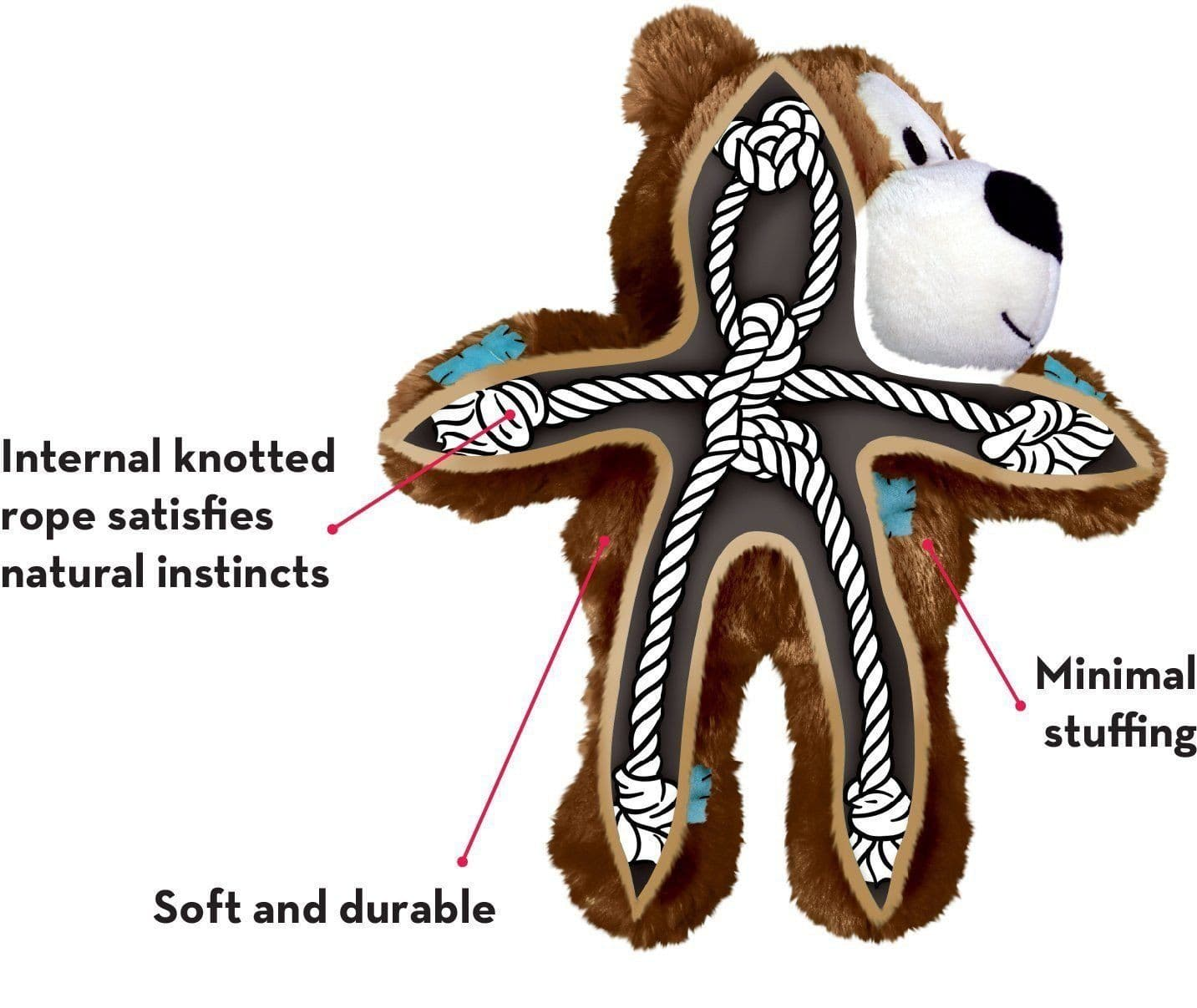 WILD KNOTS BEAR KONG X- LARGE