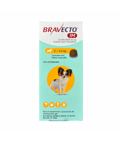 Bravecto 1 Mes 2-4.5kg