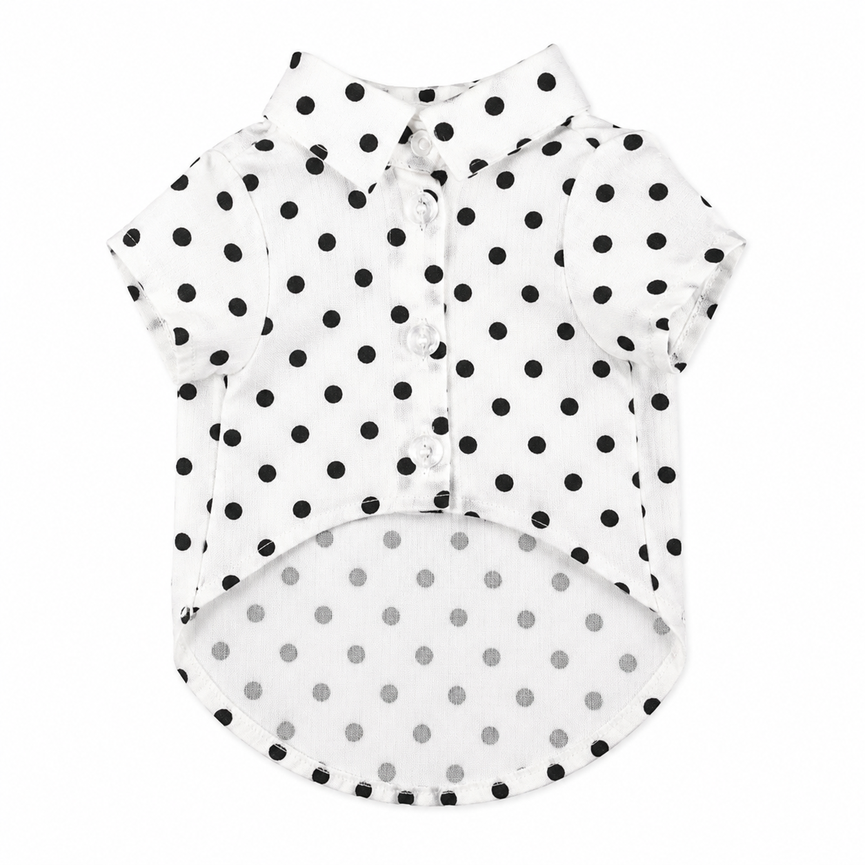 Camisa Blanca de Lunares