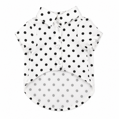 Camisa Blanca de Lunares