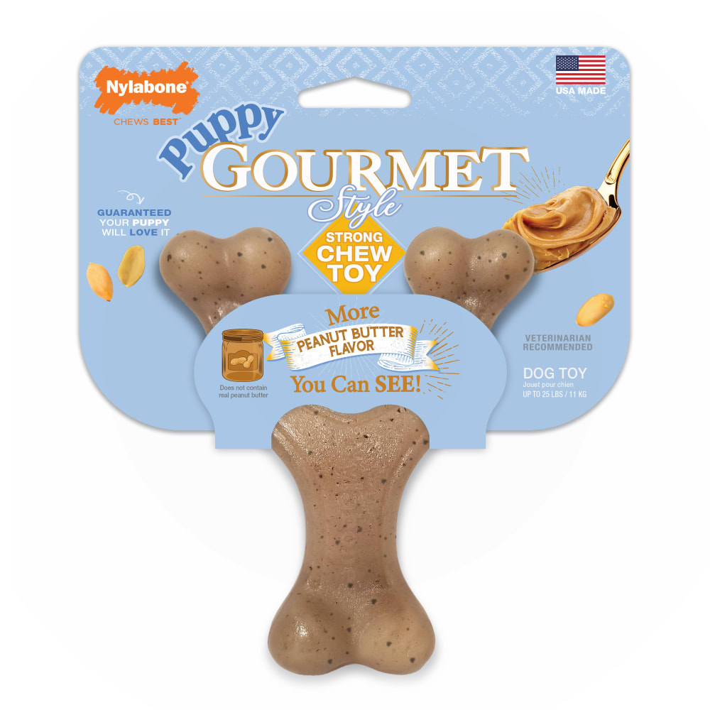 JUGUETE NYLABONE WISHBONE PUPPY GOURMET STYLE