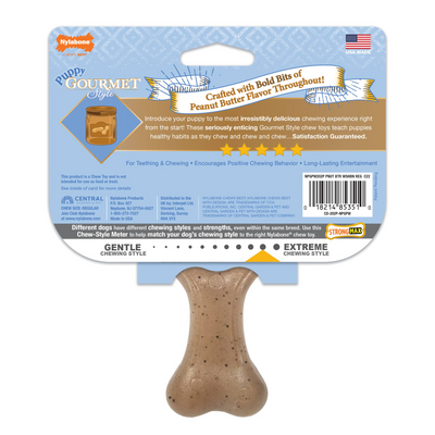JUGUETE NYLABONE WISHBONE PUPPY GOURMET STYLE