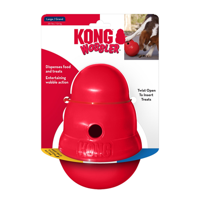 KONG WOBBLER - Juguete dispensador de alimento