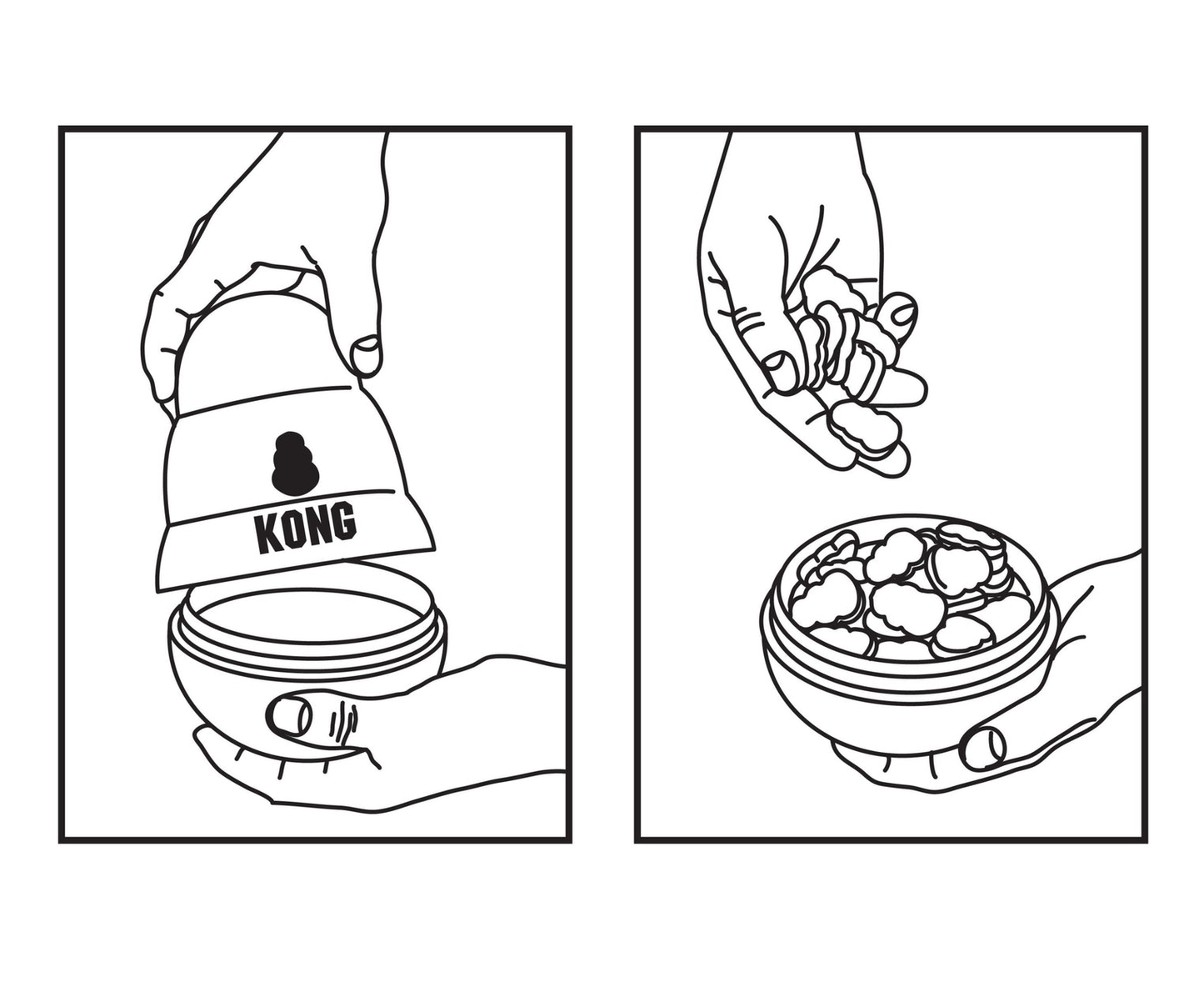KONG WOBBLER - Juguete dispensador de alimento