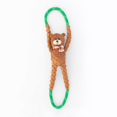 Zippy Paws RopeTugz Bear