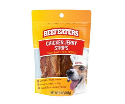 Beefeaters Chicken Jerky Strips 255gr